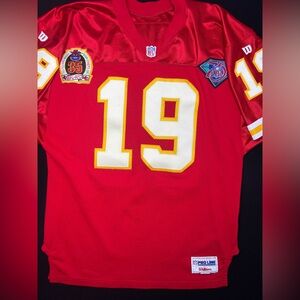 Joe Montana Kansas City Chiefs Vintage 1994 Authentic Wilson Football Jersey 48
